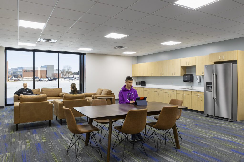People using a party room at municipal fieldhouse